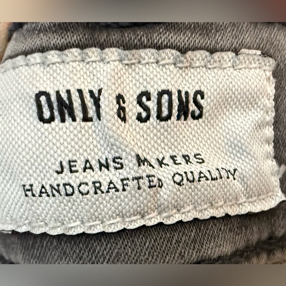 Only & Sons Men's Washed Gray Straight Leg Jeans Size
38x32 - Picture 11 of 11